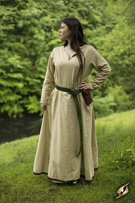 Basic Dress - Beige / Brown