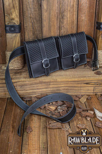 Valiant Double belt Bag - Black