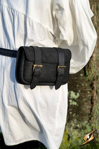 Warrior Bag - Suede - Black- Large