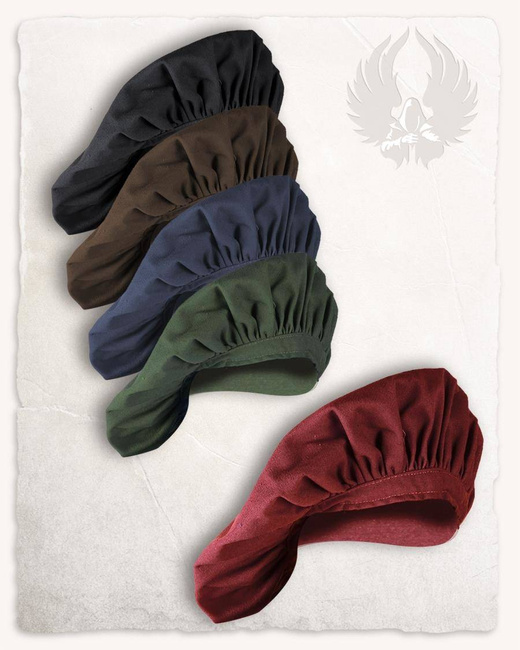 Stefan Beret Wool Black - beret średniowieczny z wełny