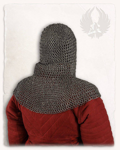 David - Aluminium Chain Coif flat ring riveted - nitowany kaptur kolczy