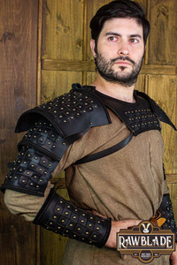 Evan Reinforced Pauldrons - Black