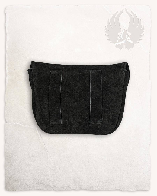 Rickar Belt Bag Big Black - zamszowa duża kaletka