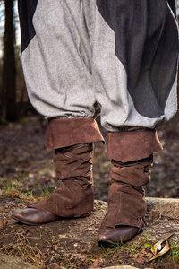 Theoderic Gaiters - Ox Brown - zamszowe czapsy