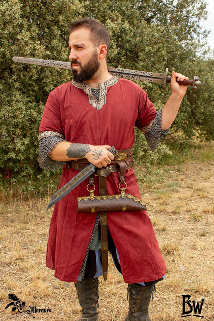 Seax scabbard - Brown - pochwa na seax