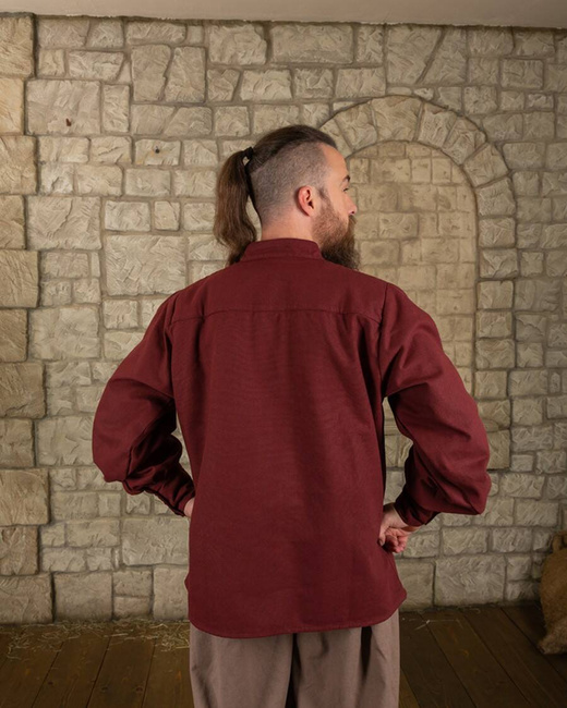 Bartold shirt canvas Bordeaux - koszula średniowieczna