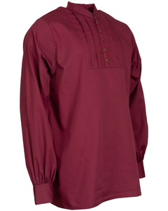 Lucious - Bordeaux - koszula bawełniana