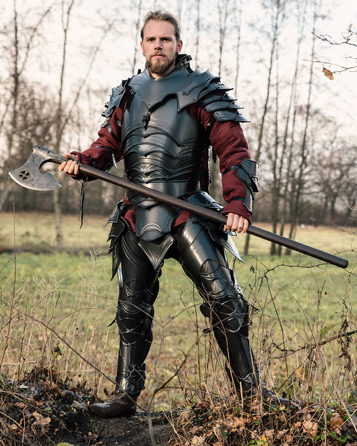 Dragomir Leg Armour - Browned