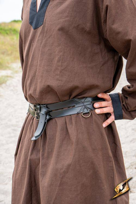 Twin Belt - Faux Leather Black - 120 cm