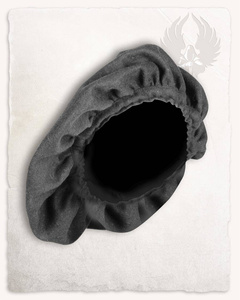 Stefan Beret Wool Grey - beret średniowieczny z wełny