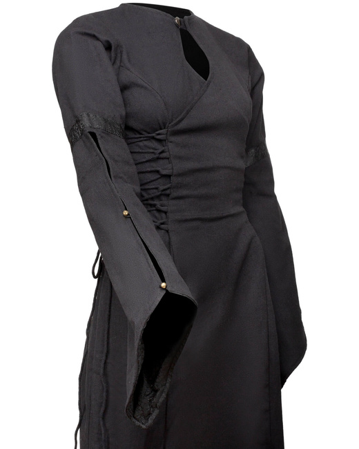 Antaris Dress Canvas - Brown - suknia bawełniana