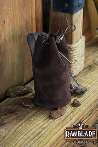Adventurer Tube Pouch - Brown - zamszowa sakiewka