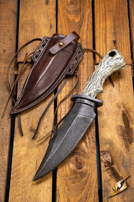 Ranger Knife & Scabbard - Left - Brown