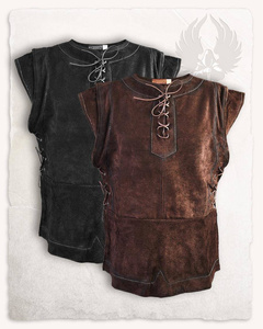 Penda Leatherjerkin Suede Black - zamszowy bezrękawnik