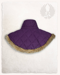 Nimue Lined Collar Wool Purple