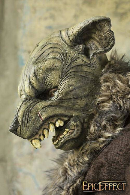 Rodent - Brown / maska lateksowa Mutant Szczur (Gryzoń)