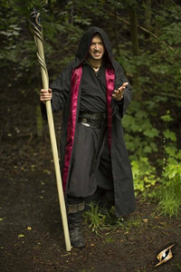 Magician Robe - Black/Maroon