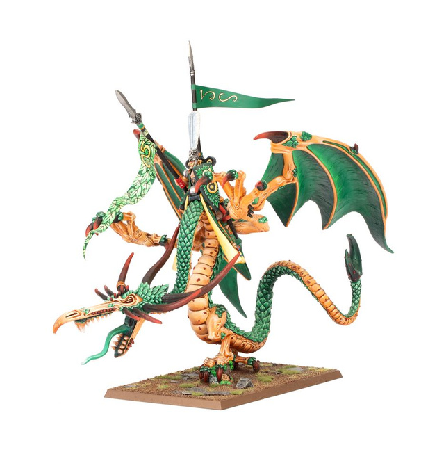 Warhammer: The Old World Wood Elf Realms Noble on Forest Dragon