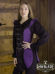 Ylenne Deluxe long Doublet - Black/Purple
