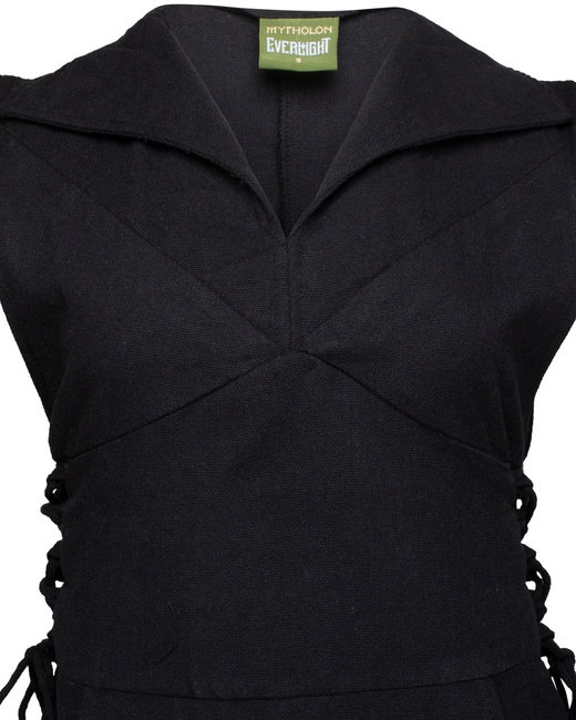 Galatea Tunic Canvas - Black - tunika bawełniana