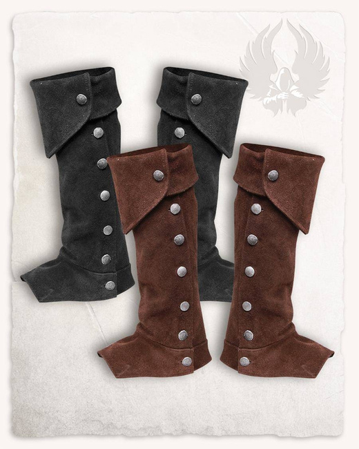 Gabriel Boot Gaiters Suede Black - zamszowe ochraniacze na buty