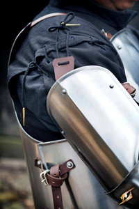 Soldiers Arm Protection - Polished Steel
