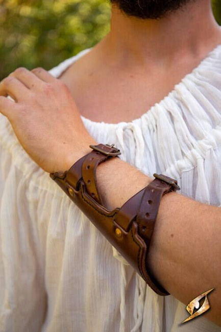 Archery Bracer - Brown - karwasz łuczniczy