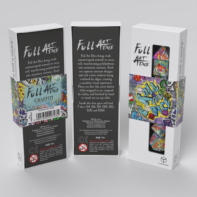 Zestaw Kości Full Art: Graffiti