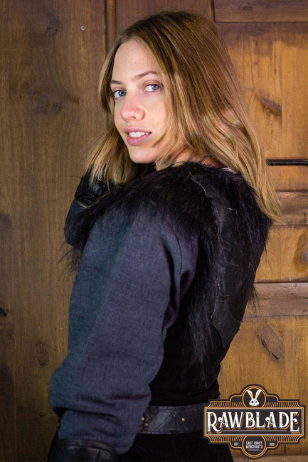 Raven Woman Leather Jerkin