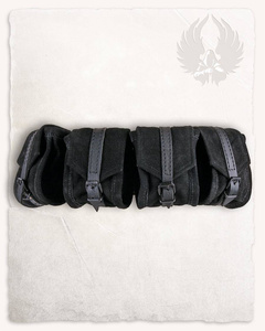 Friedhelm Multipouch Black - zamszowa torba