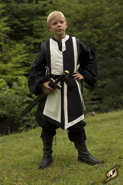 Basic Tabard - Black /Offwhite (junior)