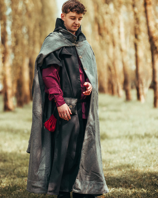 Ceres Cloak Wool - Grey - płaszcz wełniany