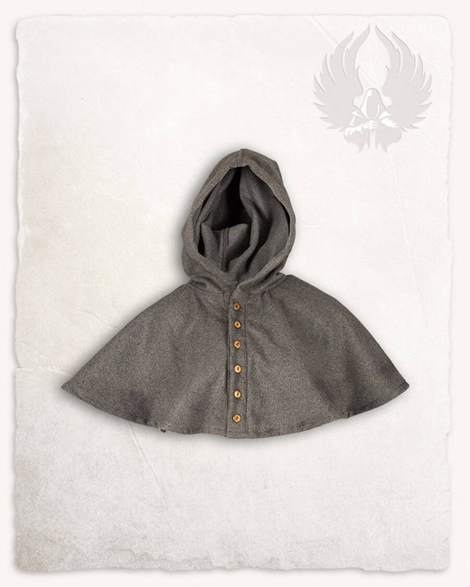 Notker Hood Wool - Gray - kaptur średniowieczny