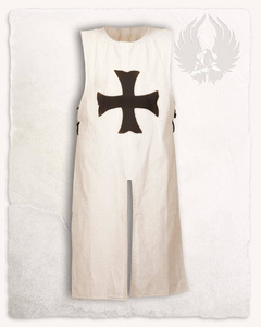 Carl Crusader Tabard Cream/Black - tabard krzyżowca