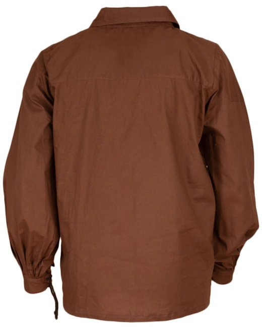 Sawyer shirt - Brown - koszula bawełniana