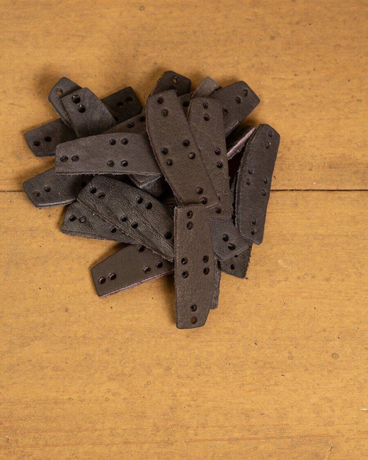 Raude leather scales 25 pcs.- Black - łuski do lamelki