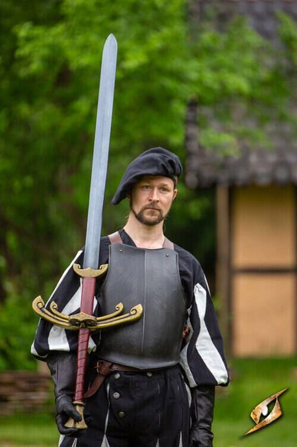 Wool Minstrel Hat - Red/Green - wełniany beret