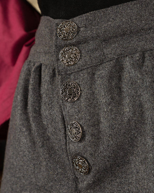 Tilly Trousers Wool Gray - wełniane krótkie spodnie