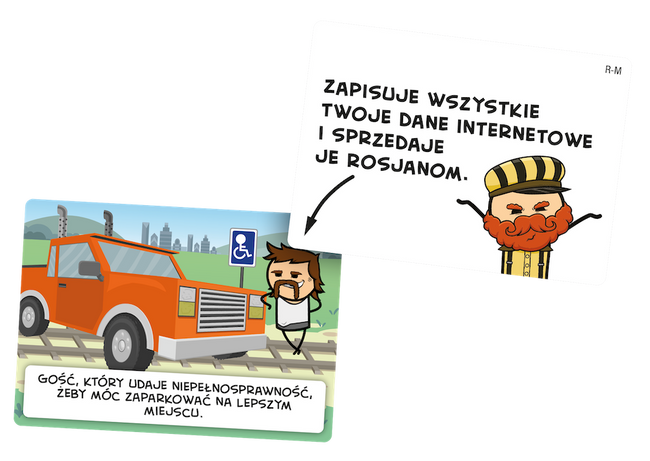 Dylemat wagonika: Postacie i modyfikatory