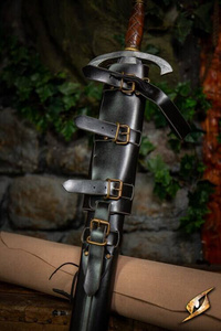 Adjustable Scabbard Black Faux Leather 97 cm - regulowana pochwa