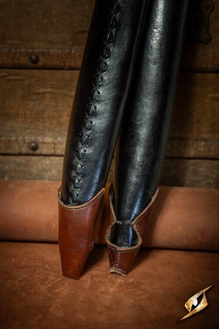 Knights Scabbard Black/Dark Brown 75 cm - Faux Leather - pochwa na miecz larpowy