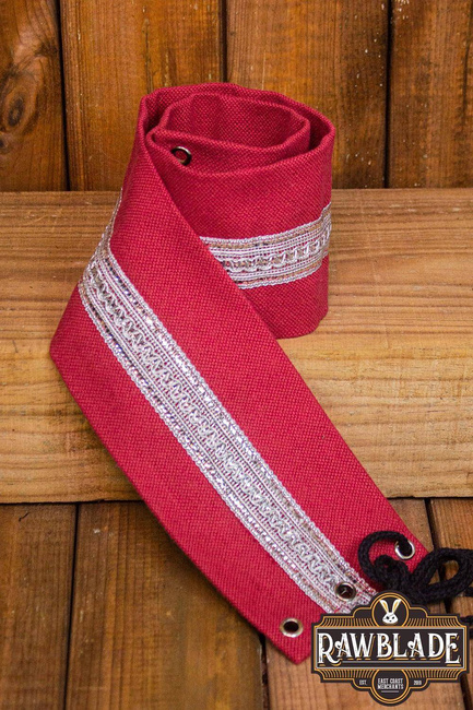 Jeanne fabric belt - Red