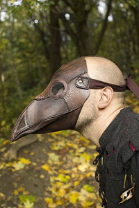 Plague Doctor Mask /Brown- maska Doktor Plaga