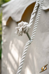 Marquee Tent - 4x6m - Natural/Emerald Green - Standard