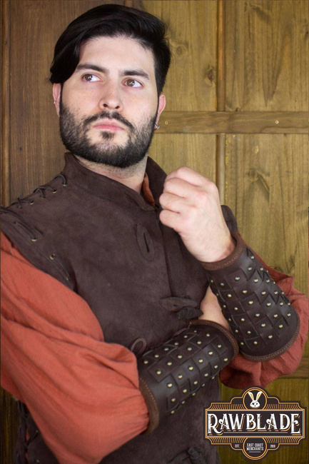 Evan Reinforced Bracers - Brown