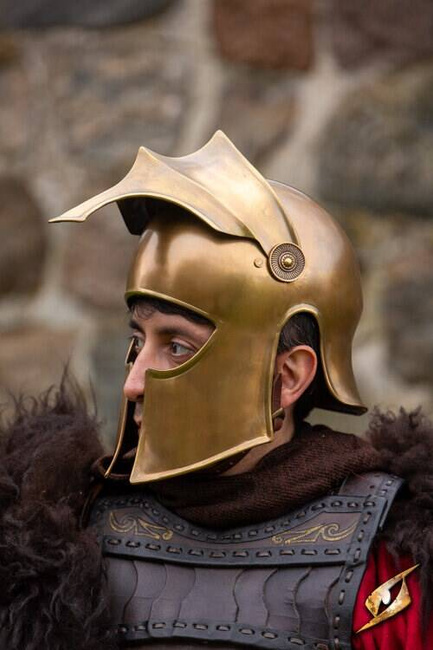Corinthian Helmet - Brass - hełm koryncki