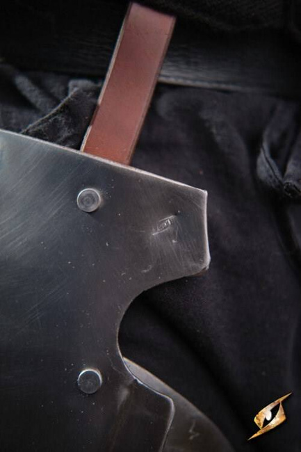 Captain Belt Shields - Polished Steel