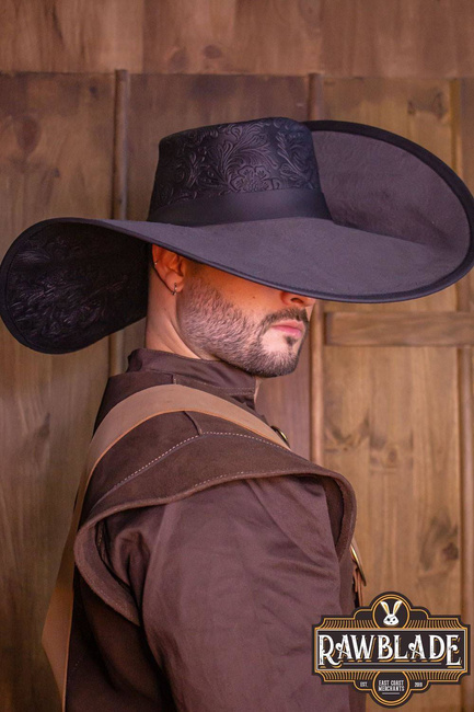 Toledano's half wing hat - Deluxe Black