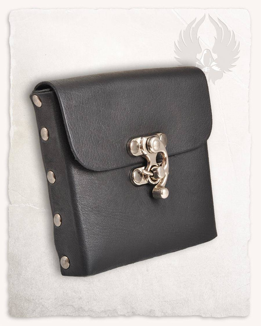 Gero Beltbag Medium Black - skórzana kaletka