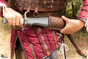 Bowie scabbard - Brown - LH - pochwa na nóż bowie